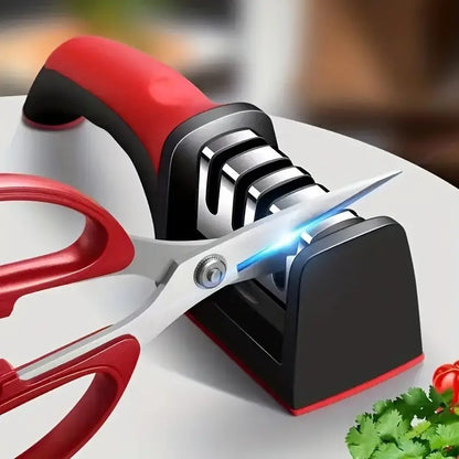 4-In-1 Stainless Steel Knife Sharpener Set