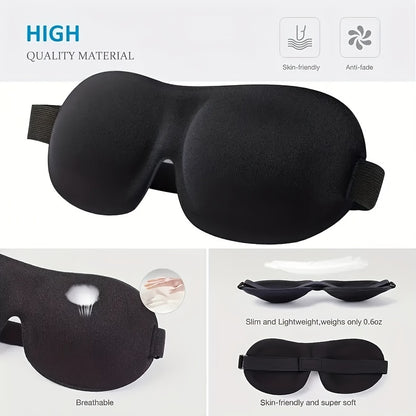 3D 100% Light Blocking Contoured Sleep Eye Mask