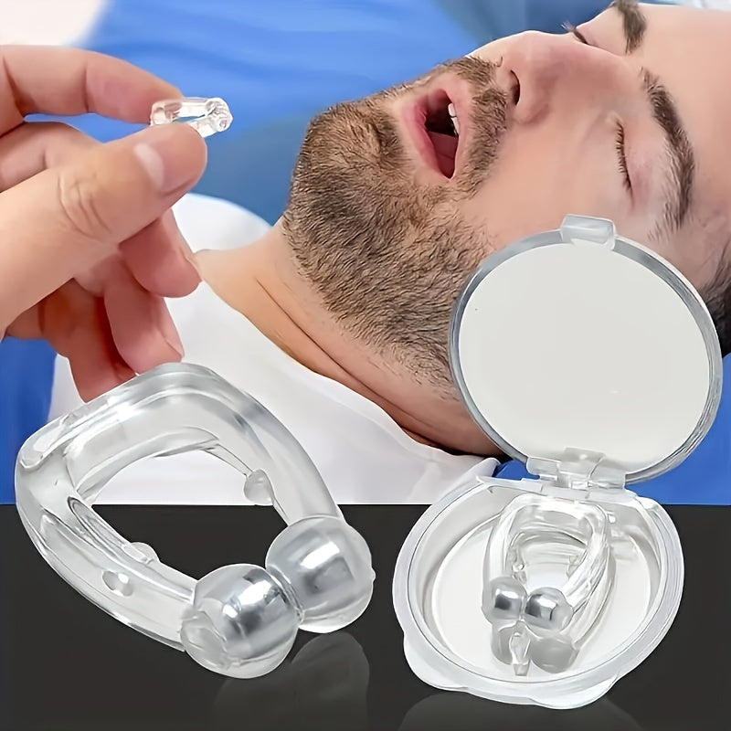 Anti-Snoring Magnetic Silicone Nasal Plug